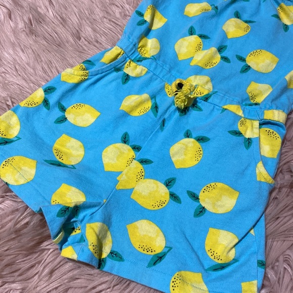 Girls Lemon Romper - Picture 2 of 5